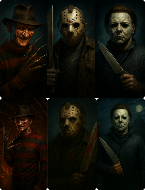 Horror Movie Fleece Blanket – Freddy Jason Michael Myers Plush Throw – Scary Halloween Gift”