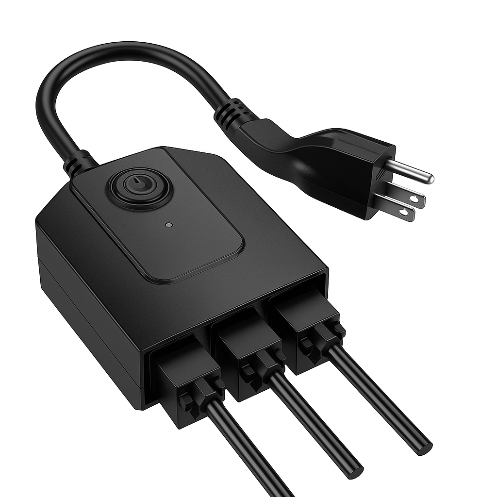 Smart Outdoor Plug – 3 Outlets (IP44)