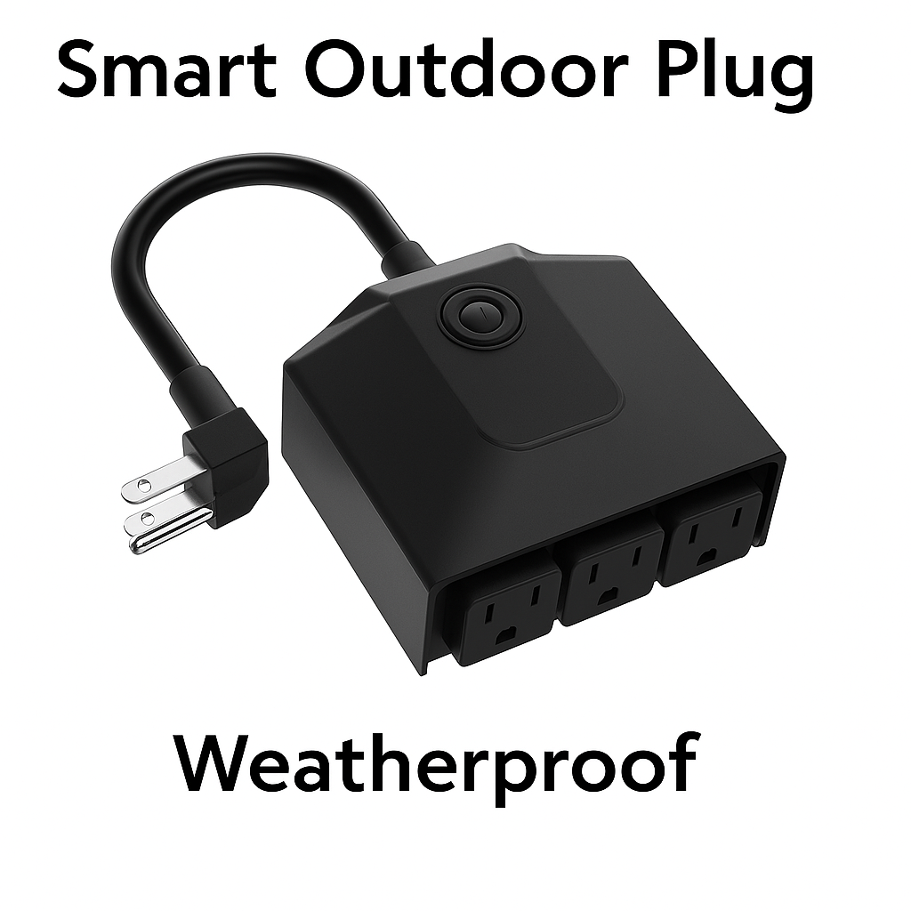 Smart Outdoor Plug – 3 Outlets (IP44)