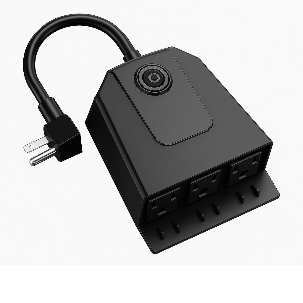 Smart Outdoor Plug – 3 Outlets (IP44)