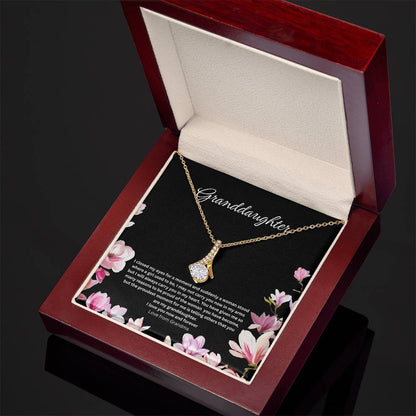 To My Granddaughter - "Proudest Moment" Alluring Beauty Necklace