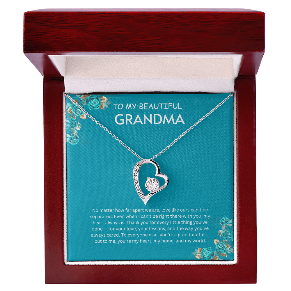 To My Beautiful Grandmother-Forever Love Necklace