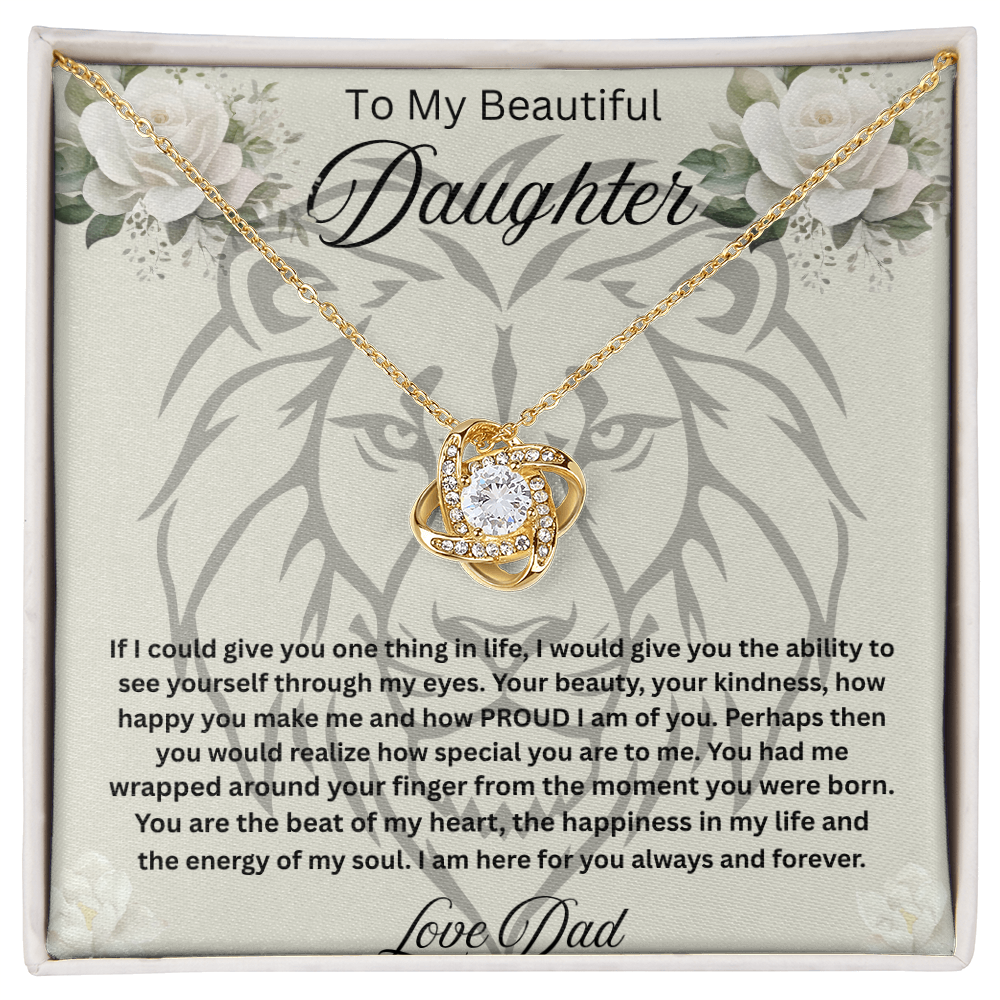 To My Beautiful daughter Necklace