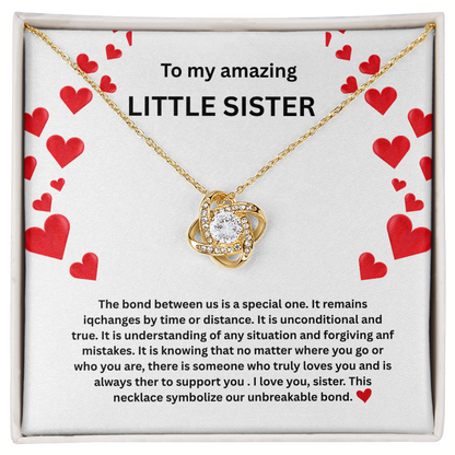 Little sister Love Knot Necklace