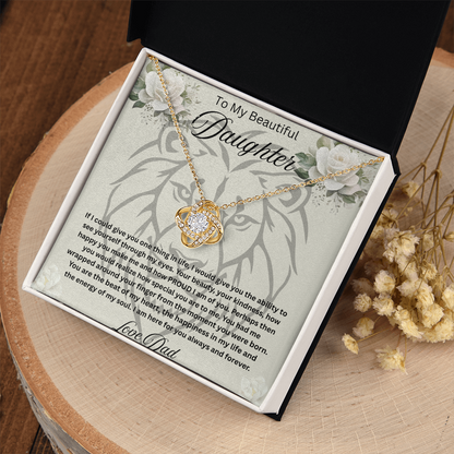 To My Beautiful daughter Necklace