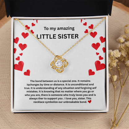 Little sister Love Knot Necklace