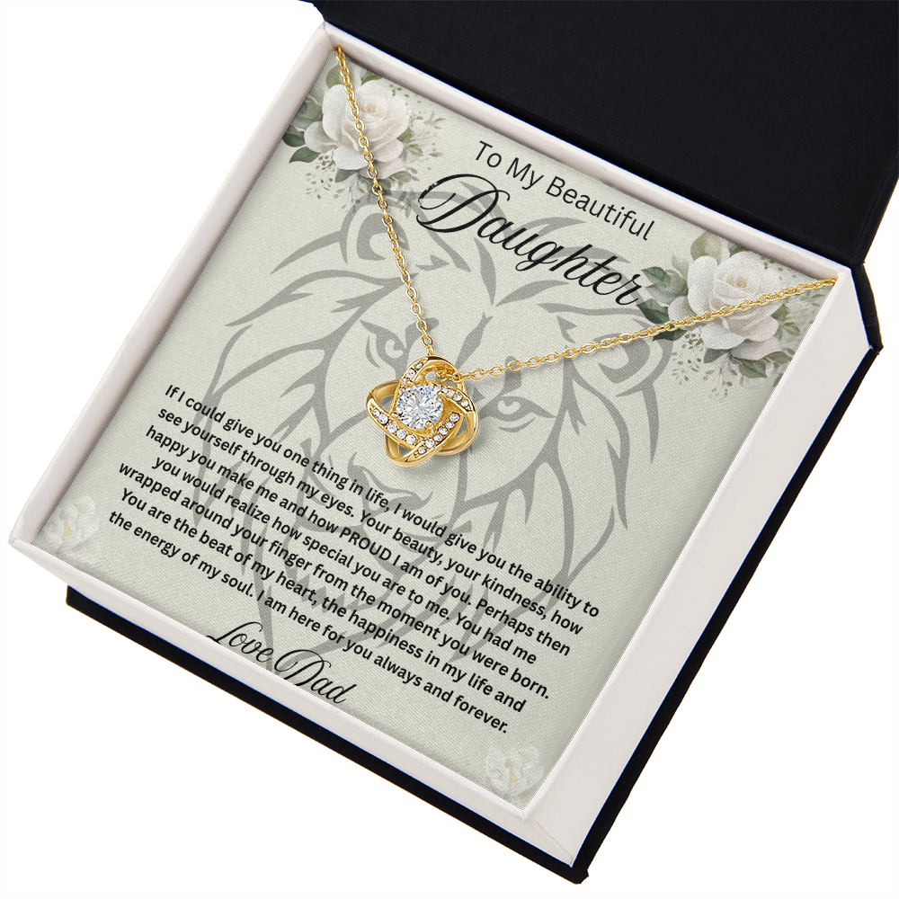 To My Beautiful daughter Necklace