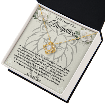 To My Beautiful daughter Necklace