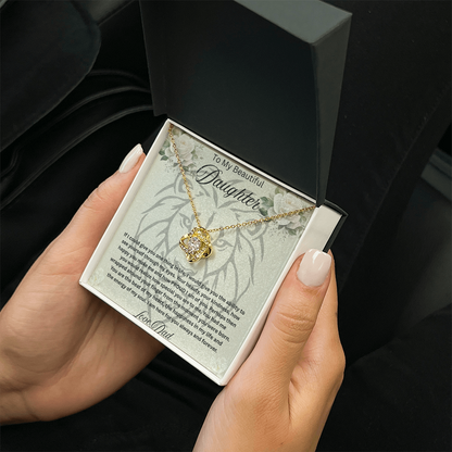 To My Beautiful daughter Necklace