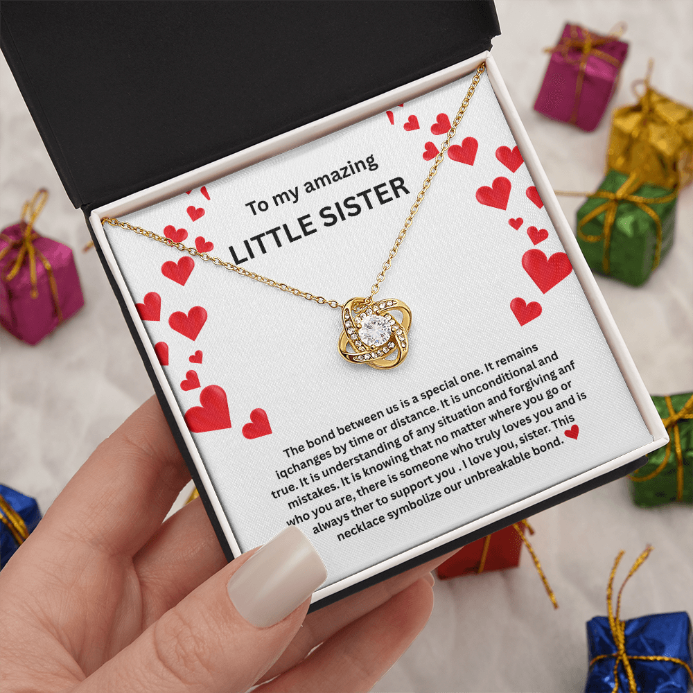 Little sister Love Knot Necklace