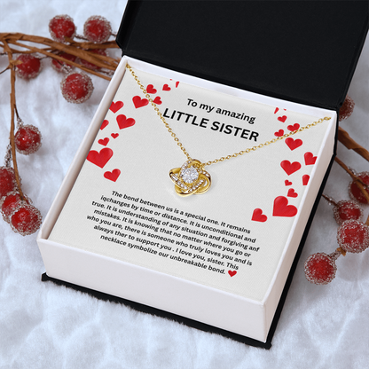 Little sister Love Knot Necklace