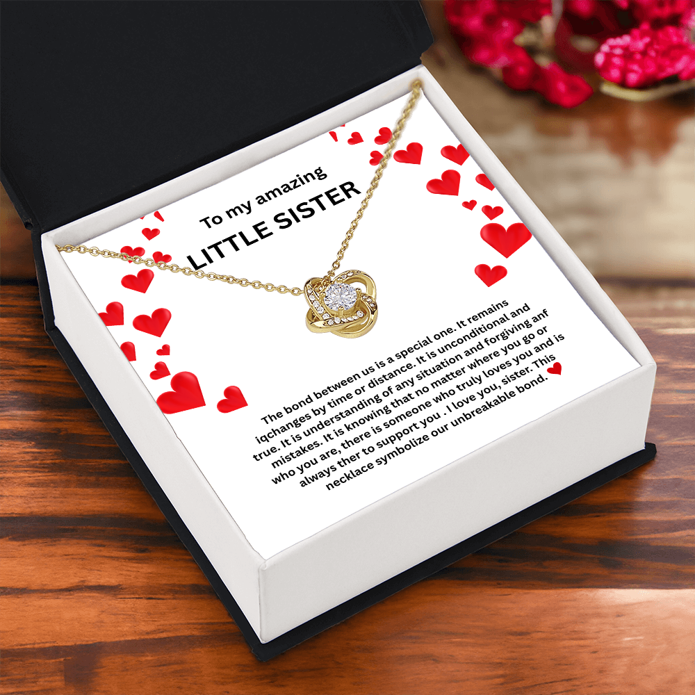 Little sister Love Knot Necklace