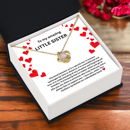 Little sister Love Knot Necklace