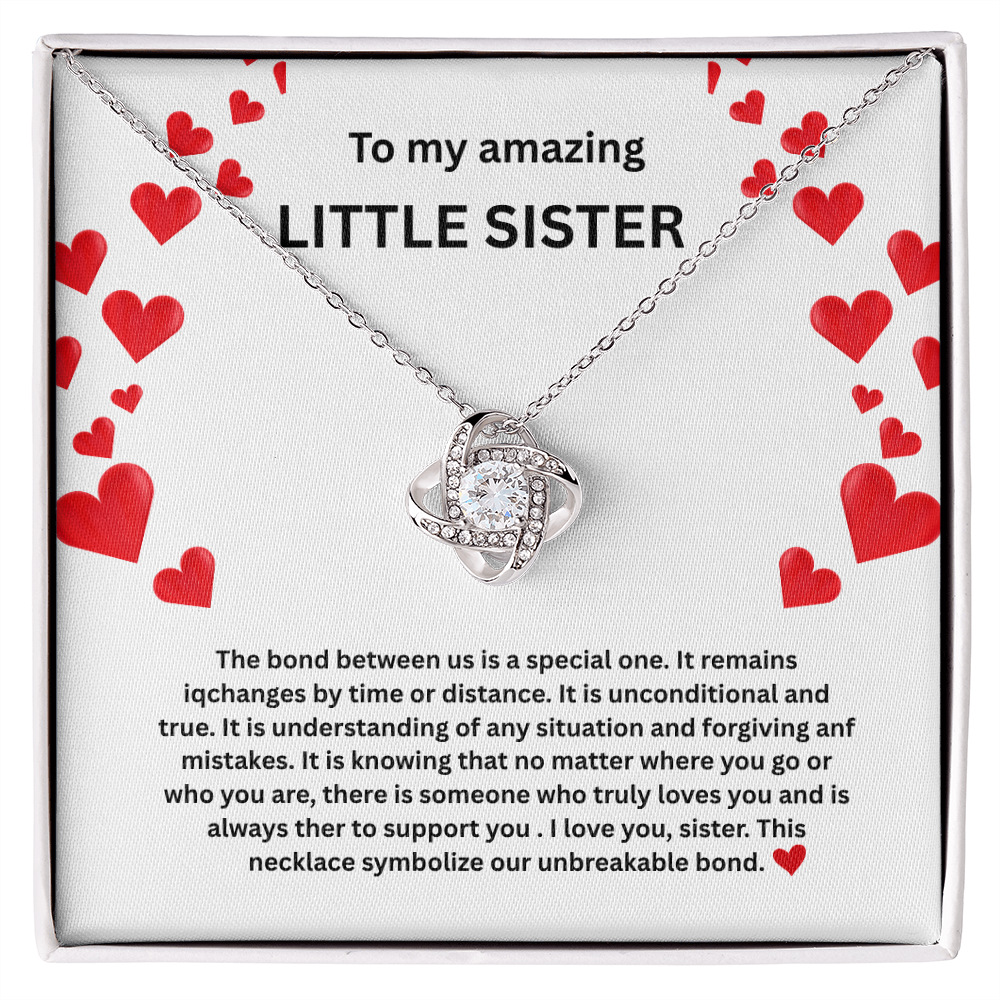 Little sister Love Knot Necklace