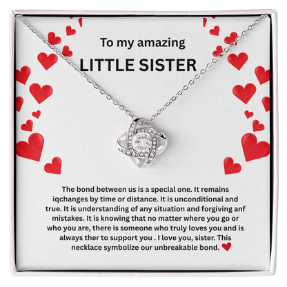 Little sister Love Knot Necklace