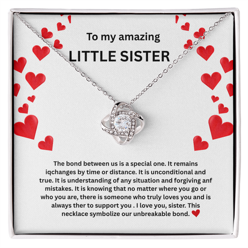 Little sister Love Knot Necklace