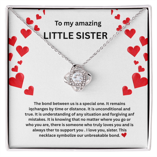 Little sister Love Knot Necklace