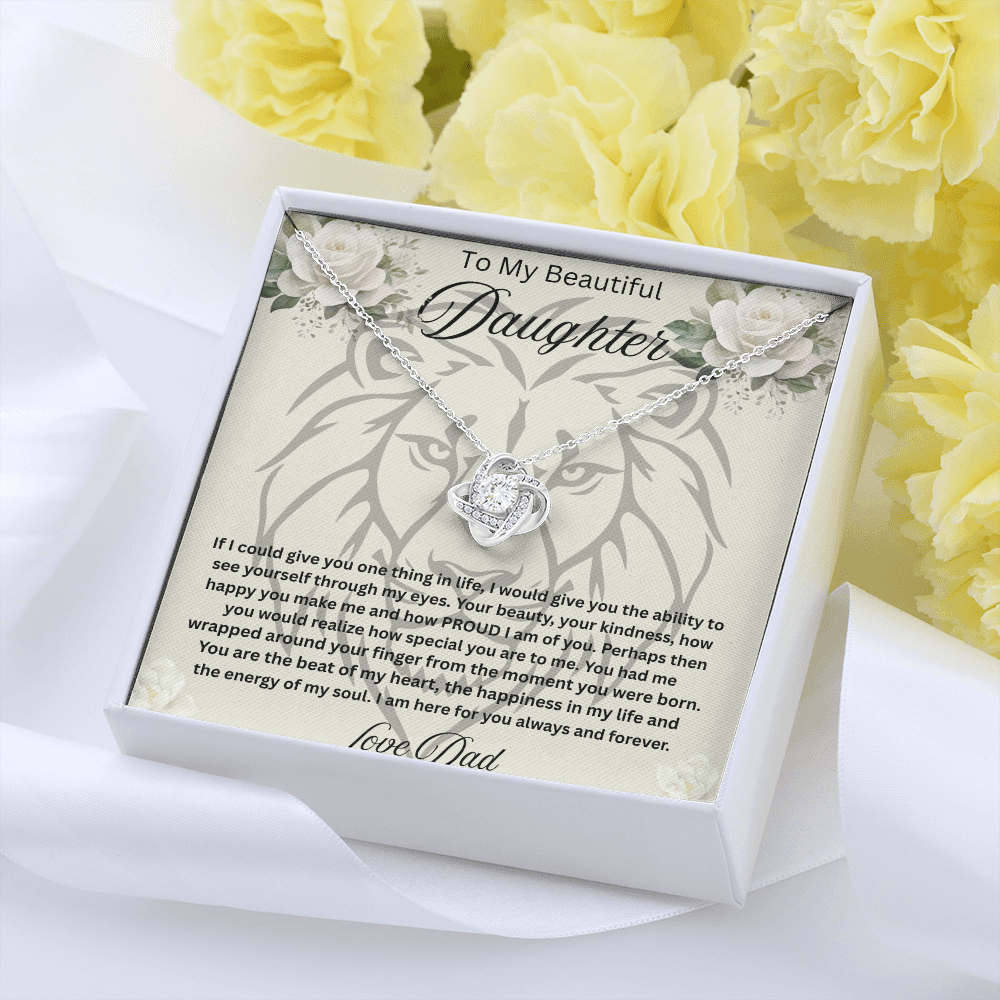 To My Beautiful daughter Necklace