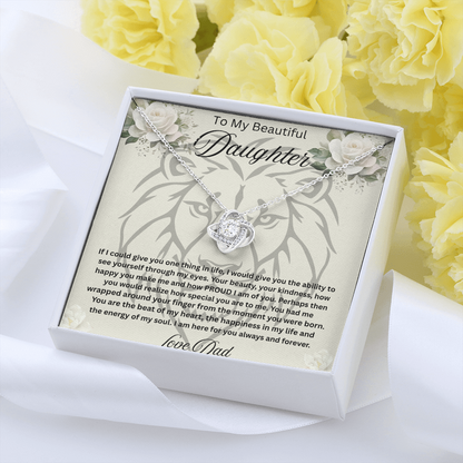 To My Beautiful daughter Necklace