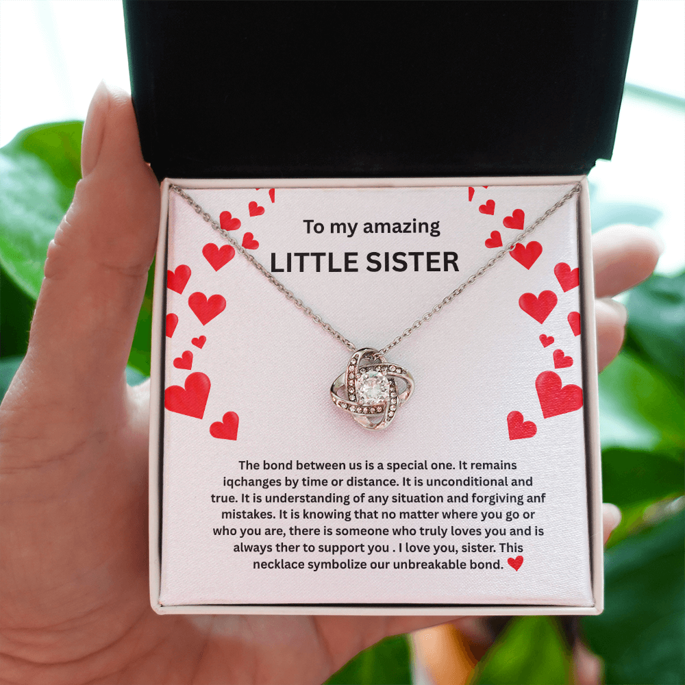 Little sister Love Knot Necklace