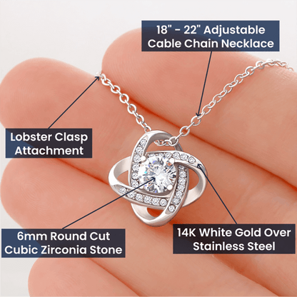 Little sister Love Knot Necklace
