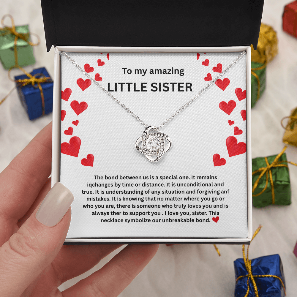 Little sister Love Knot Necklace