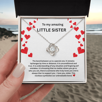 Little sister Love Knot Necklace