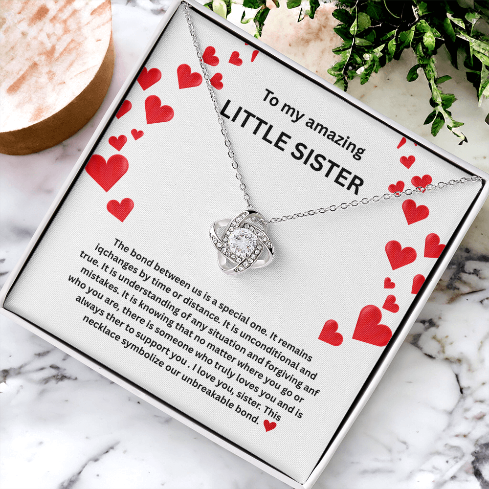 Little sister Love Knot Necklace