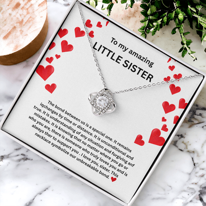 Little sister Love Knot Necklace