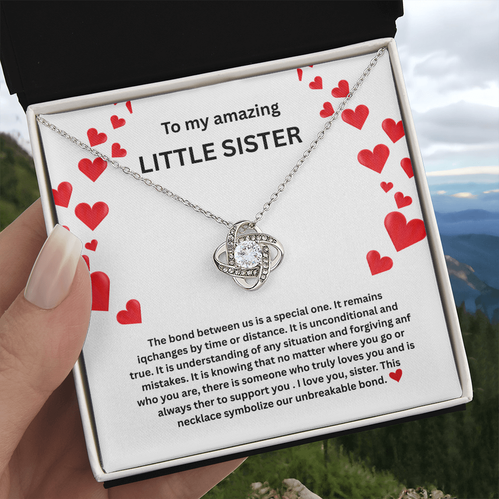 Little sister Love Knot Necklace