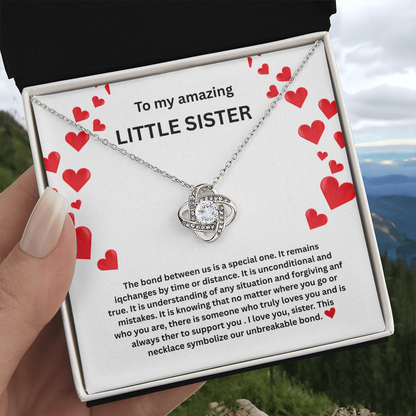 Little sister Love Knot Necklace