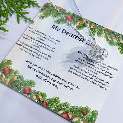 My Dearest Sister Love Knot Necklace