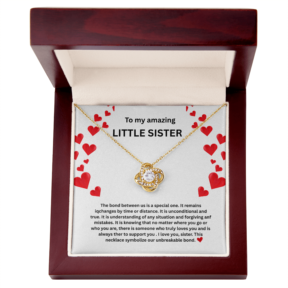 Little sister Love Knot Necklace