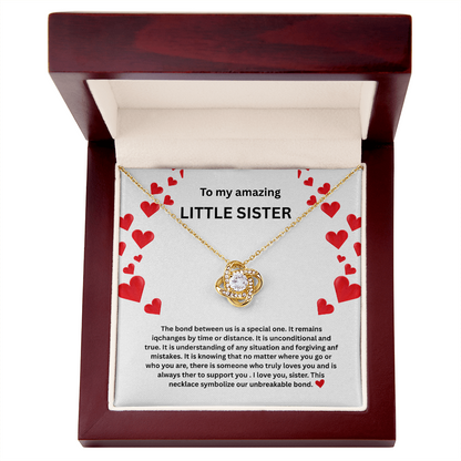 Little sister Love Knot Necklace