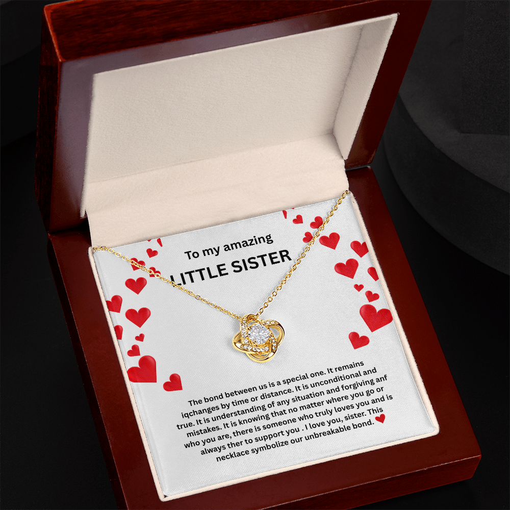 Little sister Love Knot Necklace