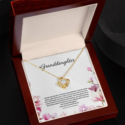 Granddaughter-Love Knot Necklace