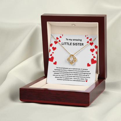 Little sister Love Knot Necklace