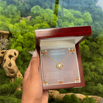 To my Beautiful Grandma-Love Knot Necklace