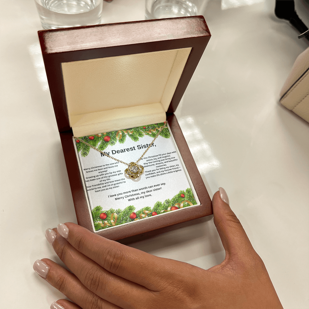 My Dearest Sister Love Knot Necklace