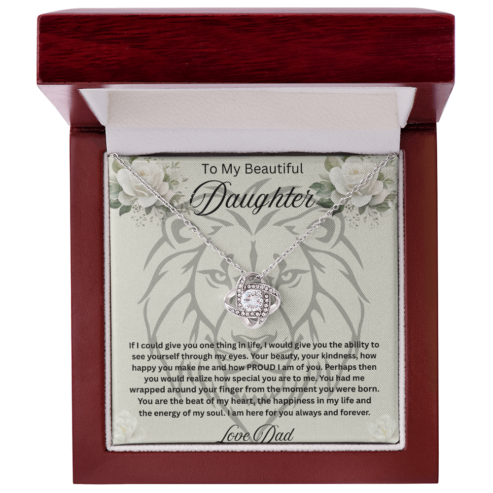 To My Beautiful daughter Necklace