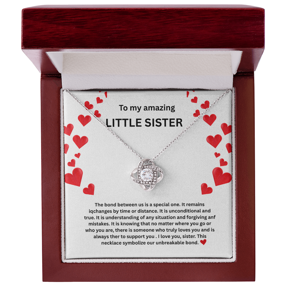 Little sister Love Knot Necklace