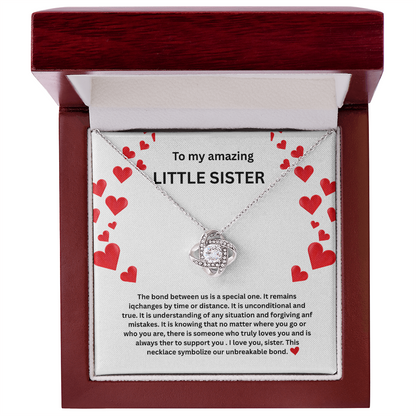 Little sister Love Knot Necklace