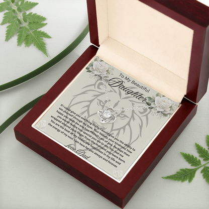 To My Beautiful daughter Necklace