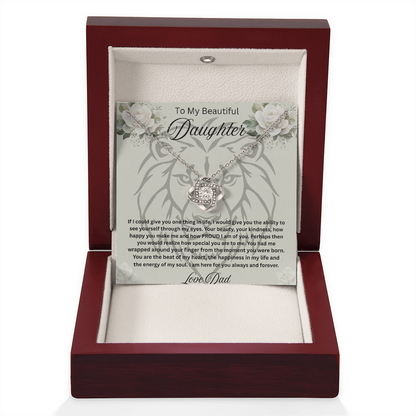 To My Beautiful daughter Necklace