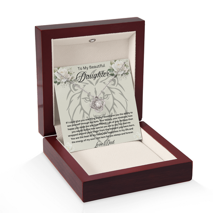 To My Beautiful daughter Necklace
