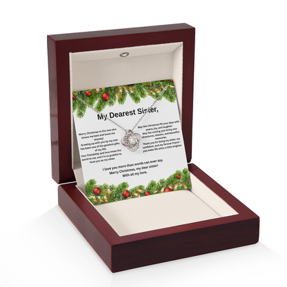 My Dearest Sister Love Knot Necklace