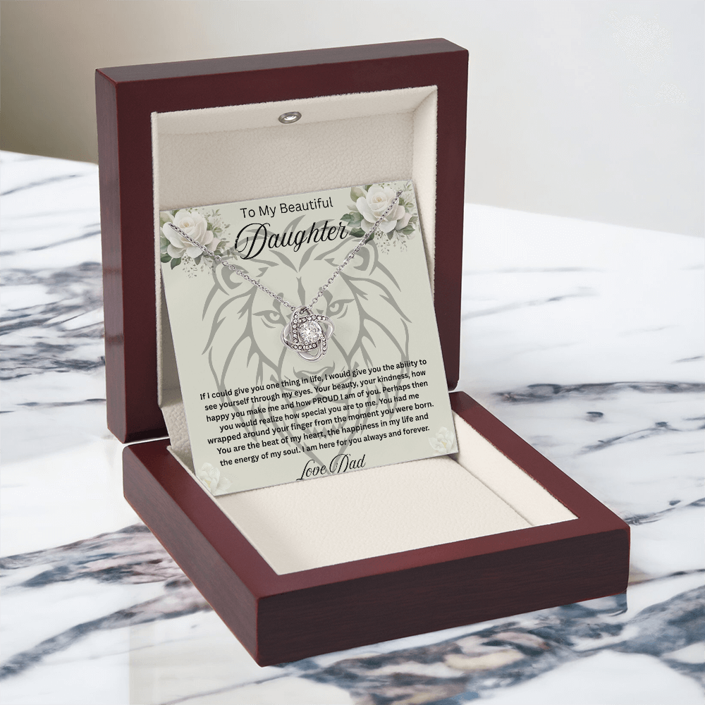 To My Beautiful daughter Necklace
