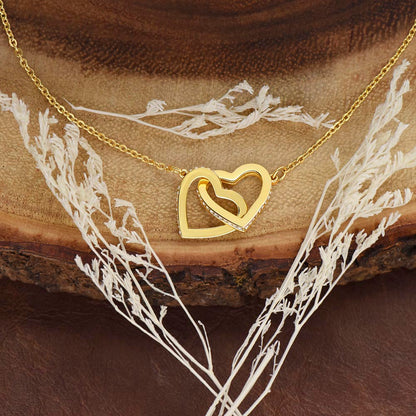 Little Sister Necklace Interlocking Hearts