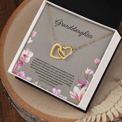 Granddaughter  Interlocking Hearts necklace