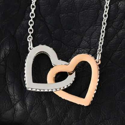 Little Sister Necklace Interlocking Hearts